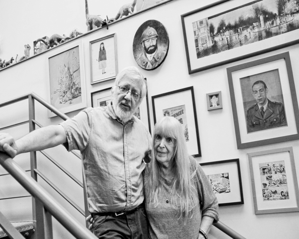 Jacques Tardi et Dominique Grange. (Photo Madeleine Cantarella / ManiFiesta)