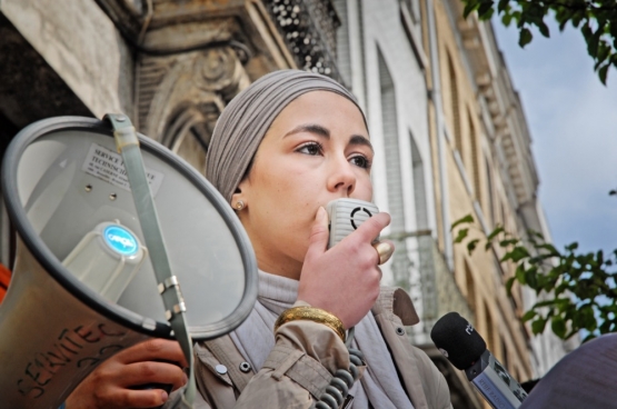 Kenza Isnasni, le 7 mai 2012. Photo : Solidaire