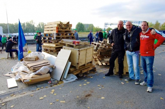 Le centre de distribution Delhaize de Ninove. (Photo Solidaire, Han Soete)