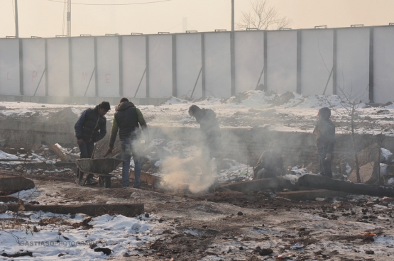 Des réfugiés à Belgrade. (Photo G. Astasio / Flickr)