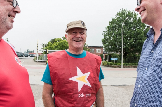 Rudy Sohier, du PTB Anvers. (Photo Solidaire, Karina Brys)