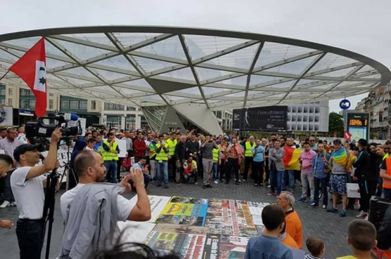 Le 24 juin, une manifestation de soutien au mouvement marocain a eu lieu à Bruxelles. (Photo Mohamed Aadel)