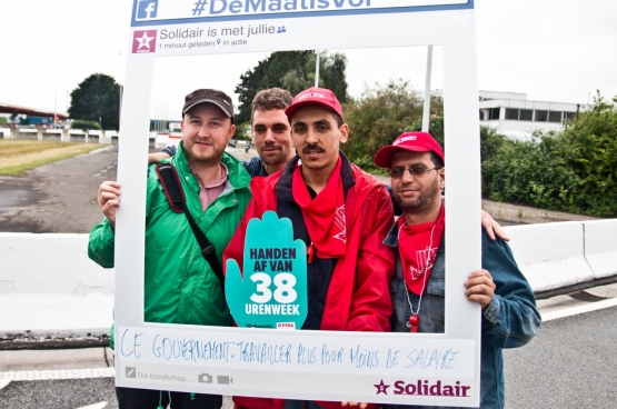 Action des bagagistes en juin 2016. (Photo Solidaire)