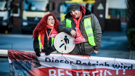 Depuis le 8 janvier, le syndicat allemand IG Metall a lancé des grèves de 24 heures partout dans le pays. Avant une grève générale illimitée ? (Photo IG Metall)