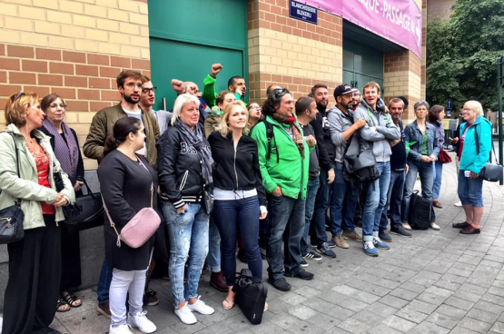 Rassemblement des travailleurs à Bruxelles. (Photo Solidaire, Françoise De Smedt)