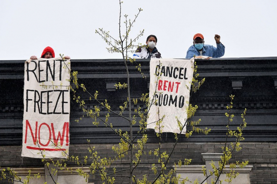 Un tiers des locataires aux États-Unis ne peuvent plus payer leur loyer. Le mouvement "annulons les loyers" se développe rapidement. (Photo Page Facebook  Rent Strike)