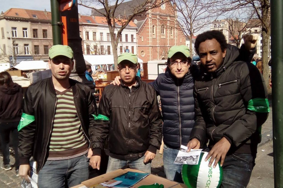  De gauche à droite : Moustapha, Mounir, Pietro et Barry. (Photo D.R.)
