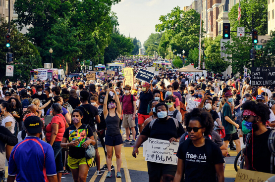 Manifestation contre les violences policières à Washington DC le 6 juin 2020 (Photo Geoff Livingston, Flickr) 