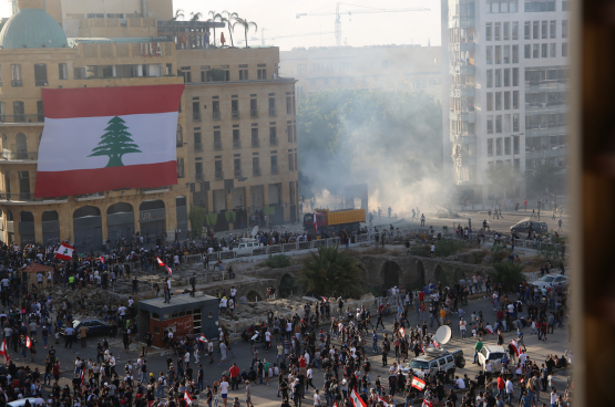 Le 8 août, quatre jours après la double explosion qui a rasé une partie de la capitale, Beyrouth, le peuple était de nouveau dans les rues. (Photo Shutterstock)