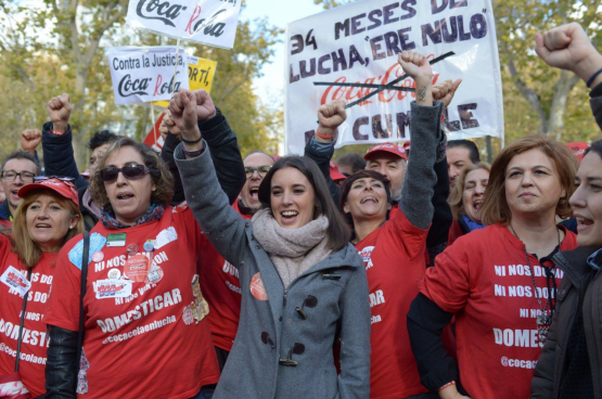 Irene Montero : « Il y a moins d'un an, c’était encore inimaginable que ces revendications du mouvement féministe se traduisent en lois. » (Photo Page Facebook d'Irene Montero)