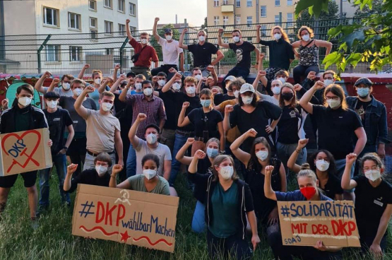 Photo SDAJ, le mouvement de jeunes du DKP.