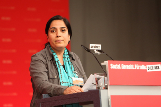 Malalai Joya : « Je continue de croire que l'Afghanistan prendra en main son propre destin. L'histoire a montré à plusieurs reprises que seul le peuple lui-même est capable de se libérer. » (Photo de Die Linke)