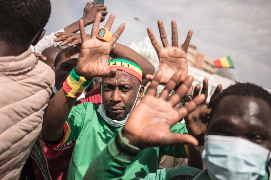 Le 14 janvier dernier, plus d'1 million de Maliens se rassemblaient dans la capitale Bamako pour s'opposer aux sanctions internationales. (Photo AFP)