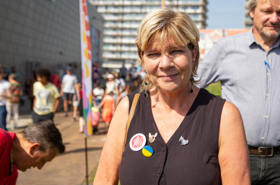 Kitty Jong à ManiFiesta. (Photo Solidaire, Dieter Boone)