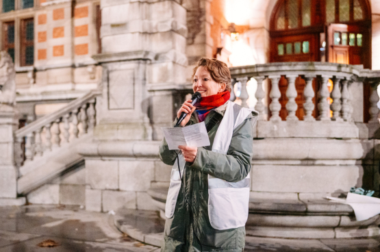 Sarah Scheepers, coordinatrice chez Ella, centre de connaissances sur le genre et l’ethnicité. (Photo Stef Arends)